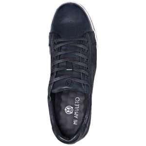 Mi Amuleto » Zapato Exótico Artesanal Mexicano Tenis Tiburón y Vacuno Azul