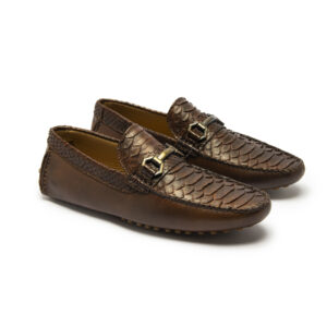 Mi Amuleto » Zapato Exótico Artesanal Mexicano Mocasín Café Rojizo