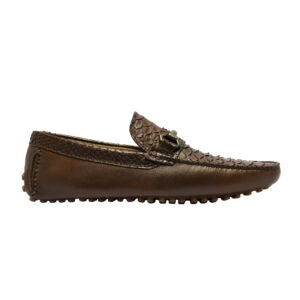 Mi Amuleto » Zapato Exótico Artesanal Mexicano Mocasín Café Rojizo